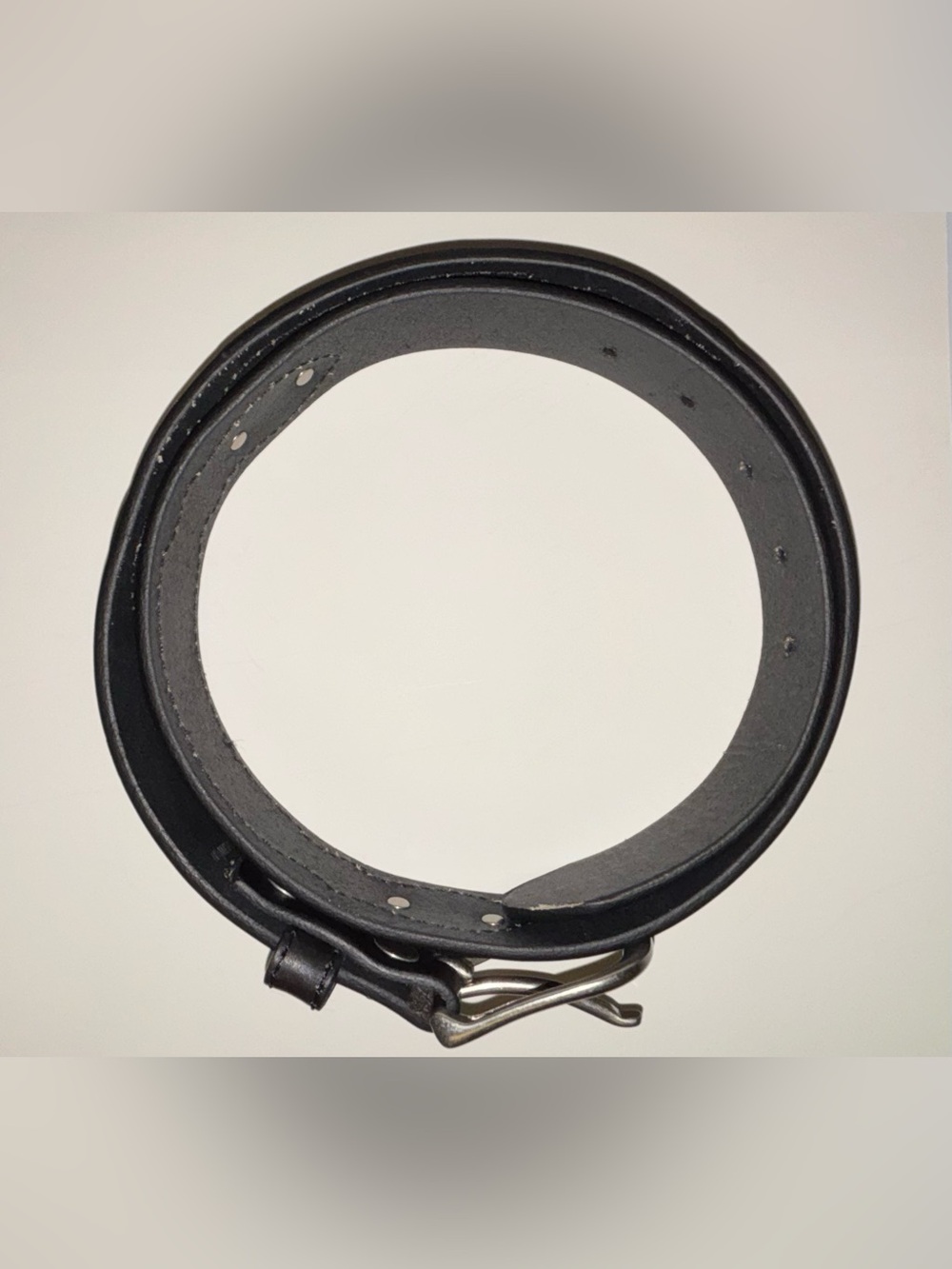 Browning Black Leather Belt with Silver Accents Size 36 BRAND NEW
